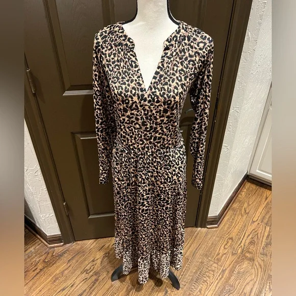 ASOS Design Leopard Print Dress Size 8 - Picture 7 of 8